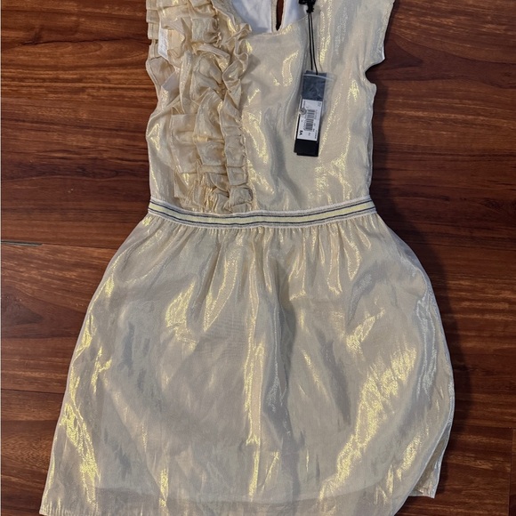 Ikks Other - Ikks Cream Lurex Dress
